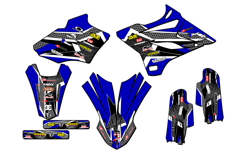 Kit de gráficos Senge Blue Senge 2019-2021 YZ 85 PODIUM compatible con Yamaha - Imagen 2 de 10