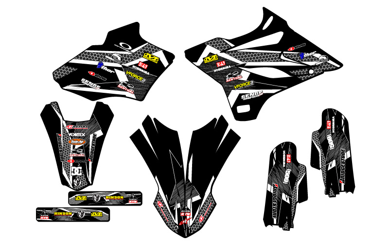 Kit de gráficos YZ 85 PODIUM 2019-2021 negro Senge compatible con Yamaha - Imagen 2 de 10