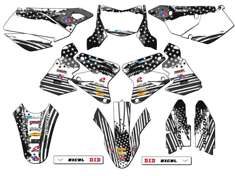 2005-2023 DRZ 400 SM MERICA Grey Senge Graphics Kit Compatible with Suzuki - Picture 5 of 10