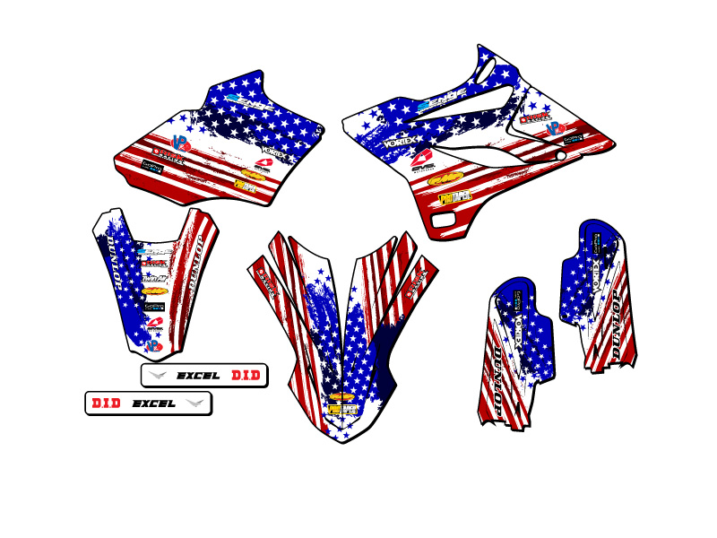 2019-2021 YZ 85 MERICA Usa Senge Graphics Kit Compatible with Yamaha - Picture 2 of 10