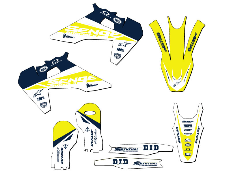 2019-2022 FS BINARY Blue Senge Graphics Kit Compatible with Husqvarna - Bild 2 von 10