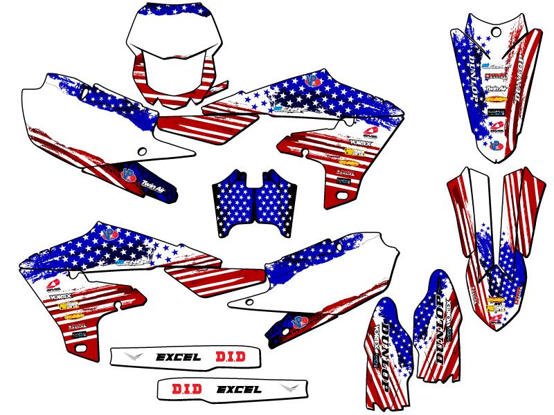 2019-2023 WR 450 F MERICA Usa Senge Graphics Kit Compatible with Yamaha - Picture 5 of 10