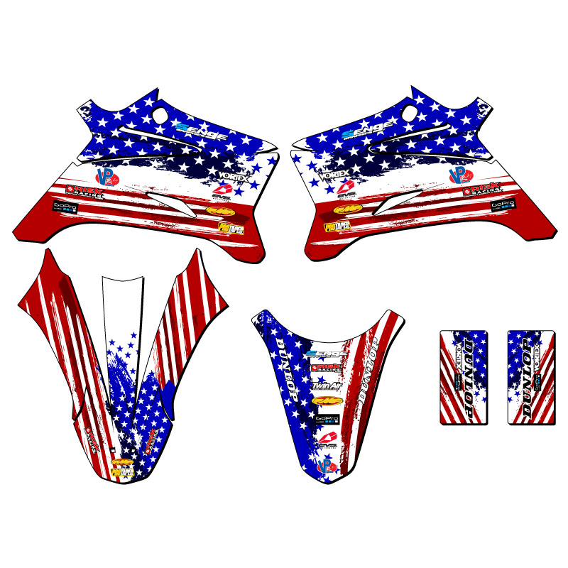 TTR 110 MERICA 2008-2022 EE. UU. kit de gráficos Senge compatible con Yamaha - Imagen 2 de 10