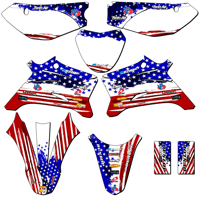 TTR 110 MERICA 2008-2022 EE. UU. kit de gráficos Senge compatible con Yamaha - Imagen 5 de 10