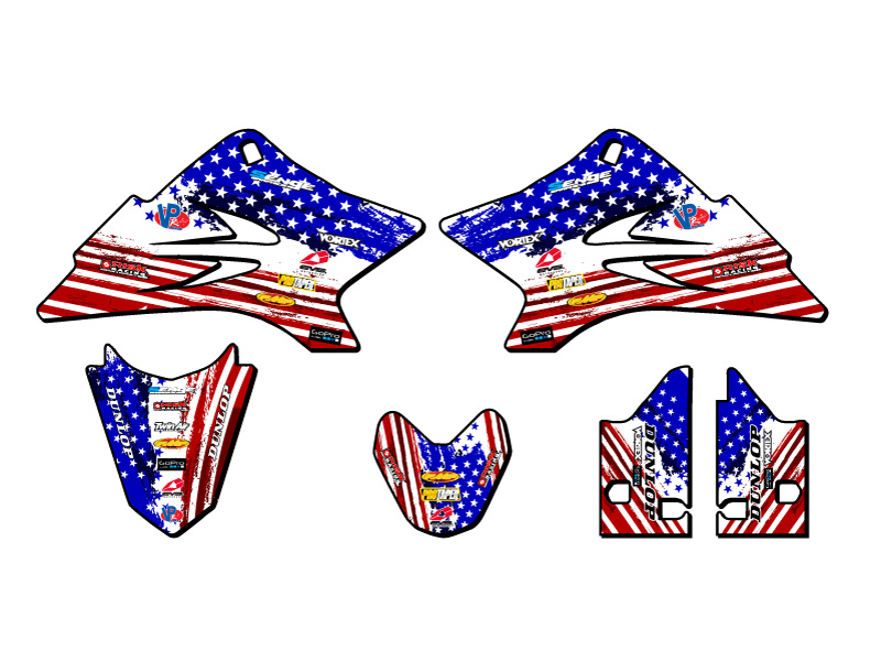 Kit de gráficos Senge 2006-2022 TTR 50 MERICA EE. UU. compatible con Yamaha - Imagen 2 de 10