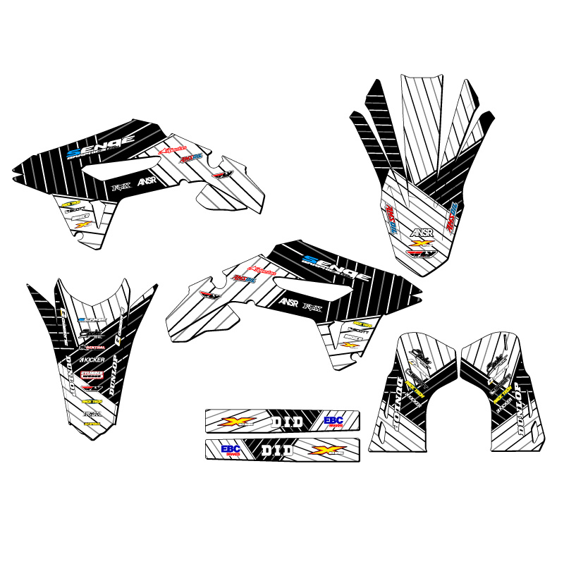 2023-2024 CRF 450 R-S RACE SERIES White Senge Graphics Kit Compatible with Honda - Picture 8 of 10