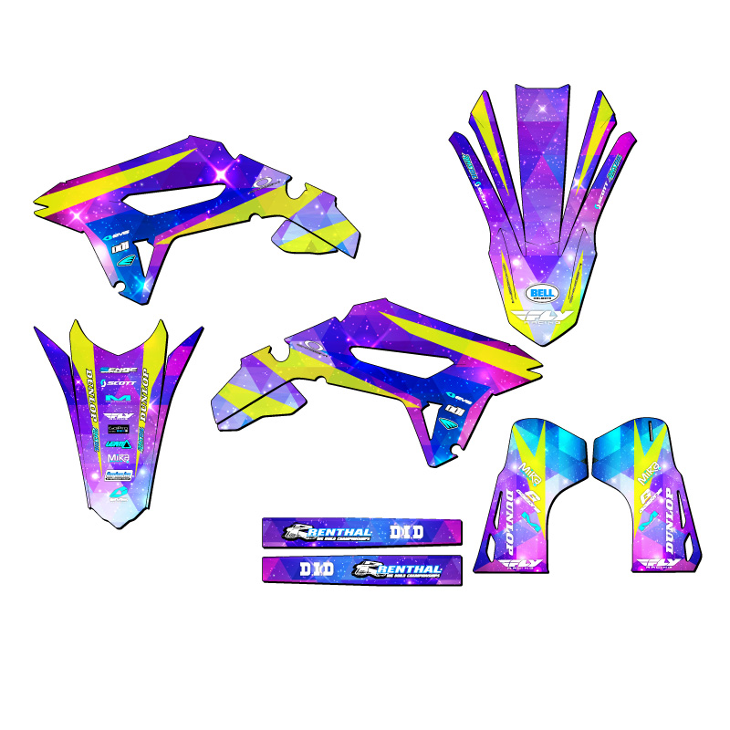 2023-2024 CRF 450 R-S SPACE KADET Galaxy Senge Graphics Compatible with Honda - Picture 2 of 10