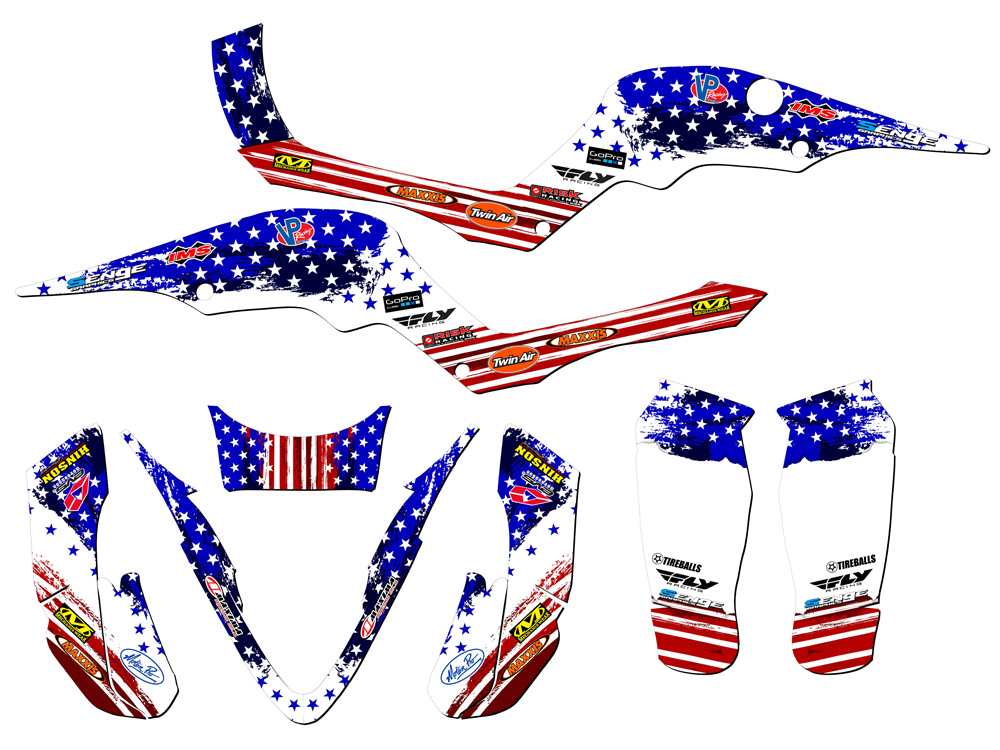 Kit de Gráficos Senge Proshark Merica Todos los Años Compatible con APEX - Imagen 2 de 7
