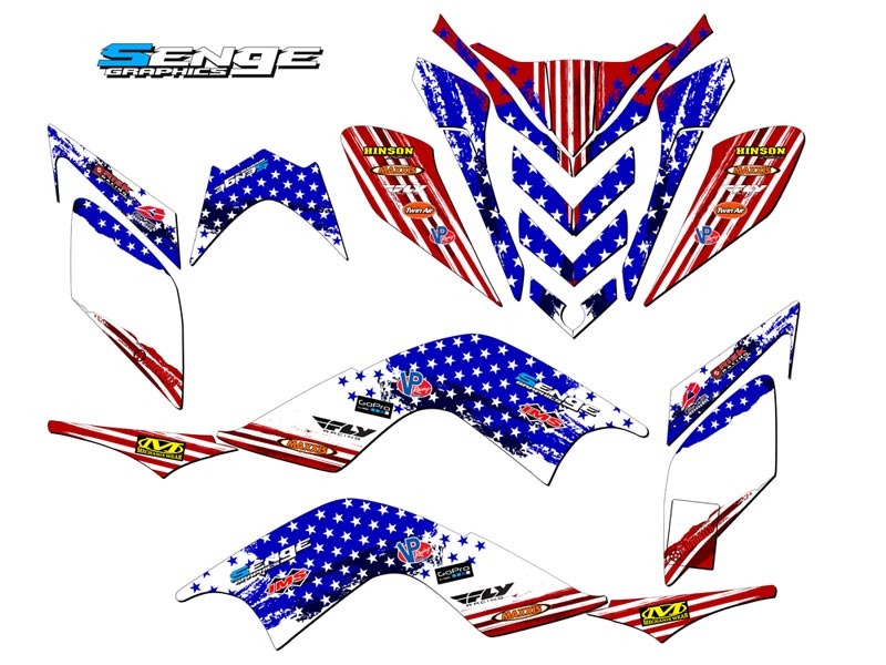 Kit de gráficos Senge Raptor 700 2009-2012 EE. UU. compatible con Yamaha - Imagen 2 de 7