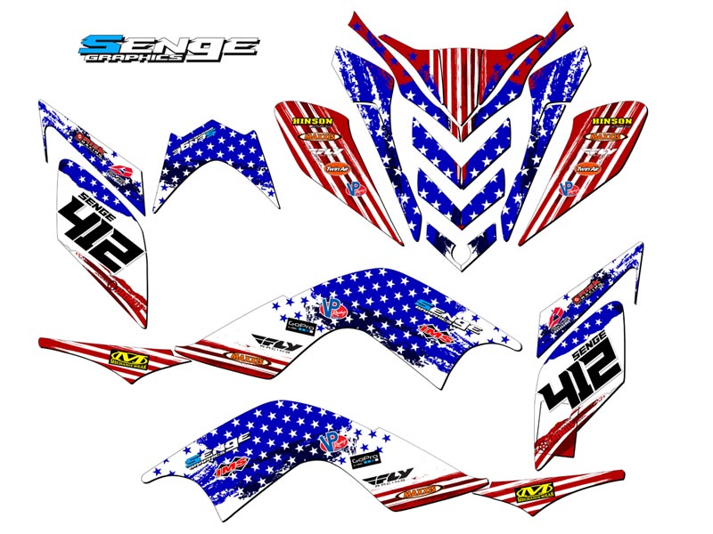 Kit de gráficos Senge Raptor 700 2009-2012 EE. UU. compatible con Yamaha - Imagen 5 de 7