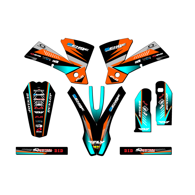 2003-2004 SX SURGE Orange Senge Graphics Kit Compatible with KTM - Picture 2 of 10