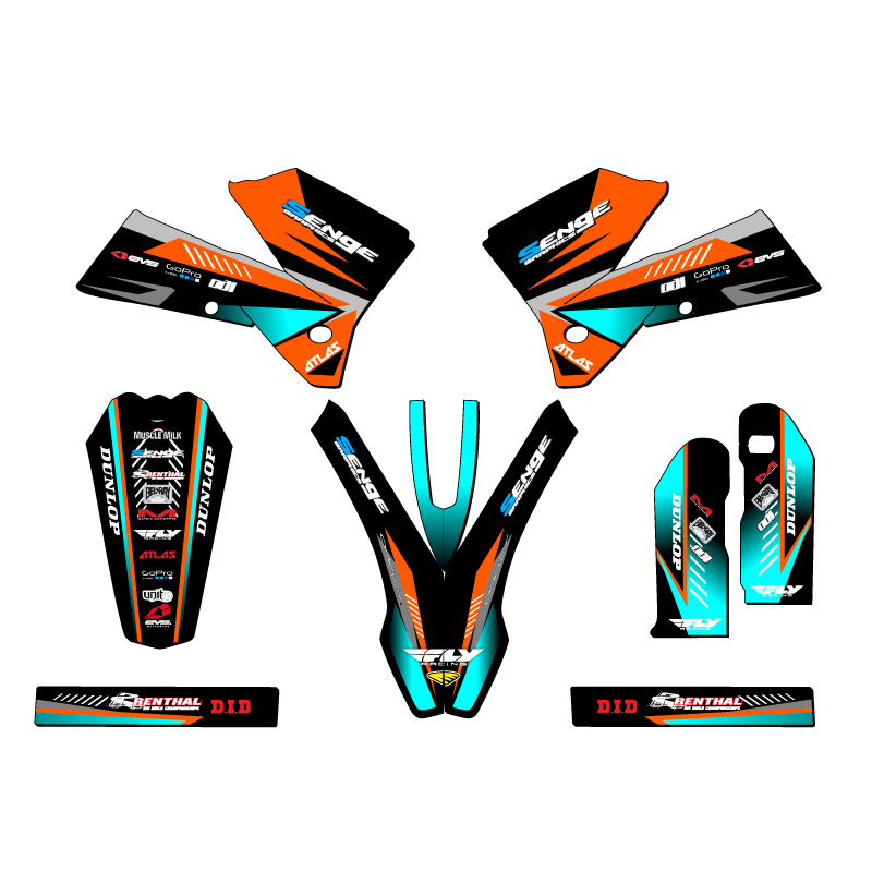 2005-2006 SX SURGE Orange Senge Graphics Kit Compatible with KTM - Picture 2 of 10