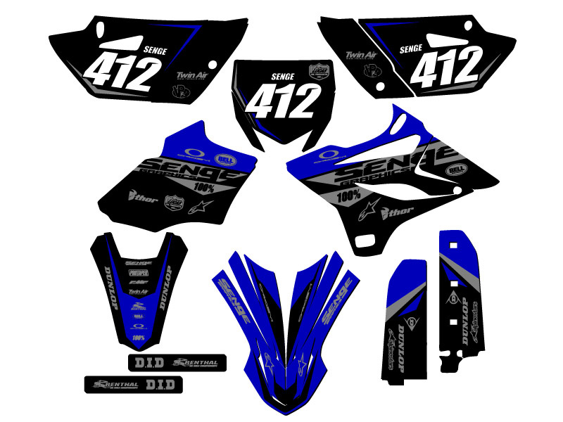 2015-2018 YZ 85 BINARY Blue Senge Graphics Kit Compatible with Yamaha - Picture 8 of 10