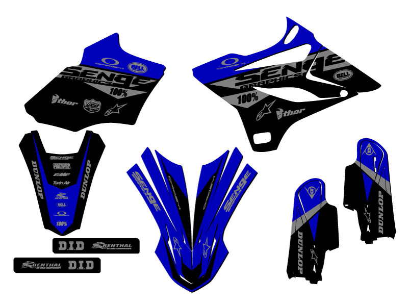 Kit de gráficos Senge azul Senge 2019-2021 YZ 85 binario compatible con Yamaha - Imagen 2 de 10