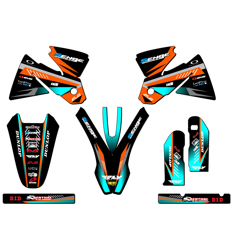 1998-2002 MXC SURGE Orange Senge Graphics Kit Compatible with KTM - Picture 2 of 10