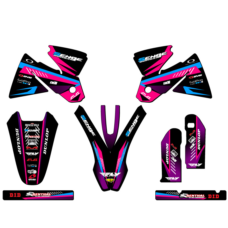 Kit de gráficos MXC SURGE 1998-2002 Pink Senge compatible con KTM - Imagen 2 de 10