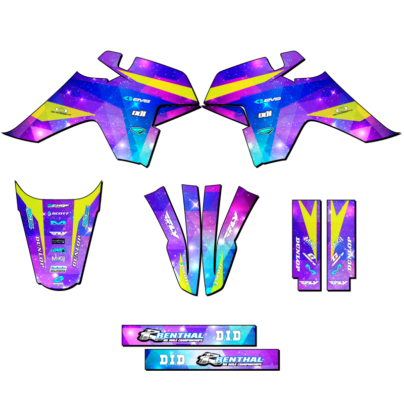 SR 110 SR 110 SPACE KADET Galaxy Senge Graphics Kit Compatible with SSR - Picture 2 of 10