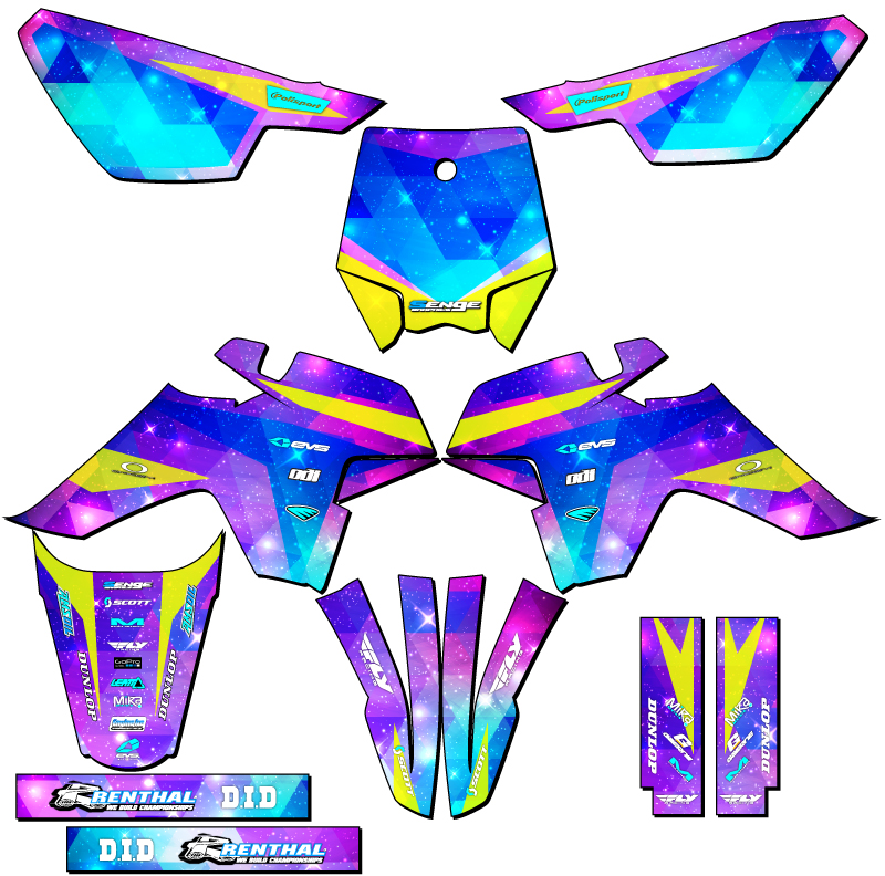 SR 125 SR 125 SPACE KADET Galaxy Senge Graphics Kit Compatible with SSR - Picture 5 of 10