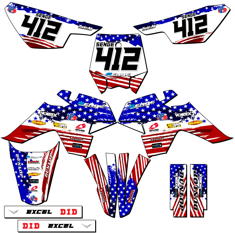 Kit de Gráficos SR 110 SR 110 MERICA EE. UU. Senge Compatible con SSR - Imagen 8 de 10