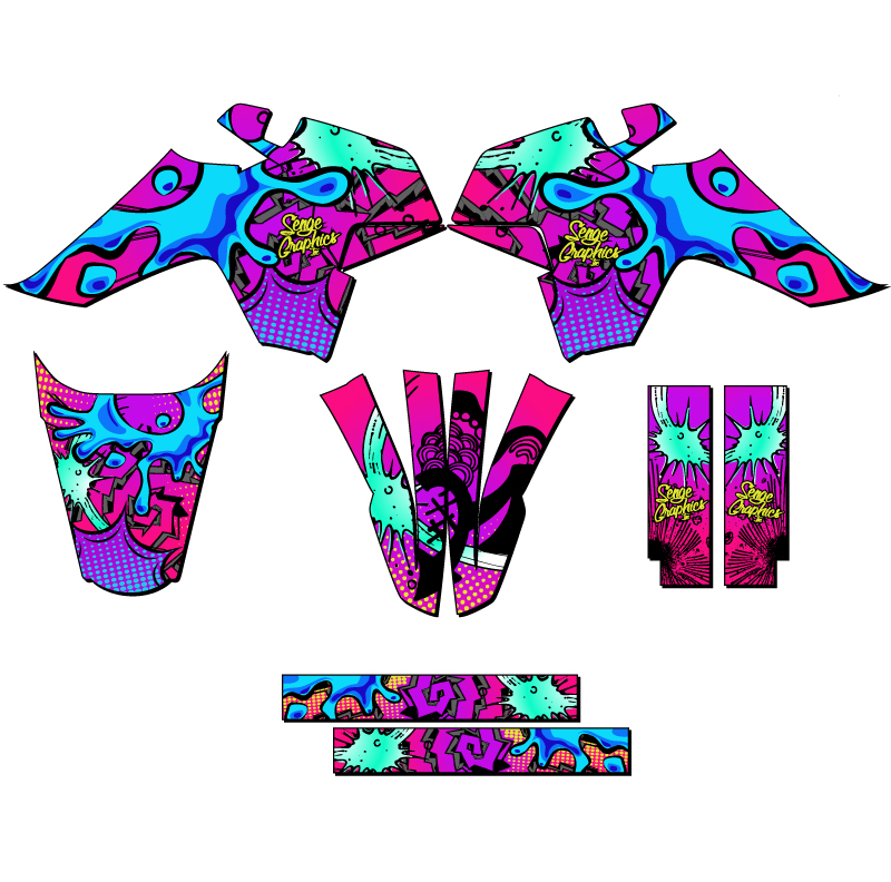SR 110 SR 110 ZANY Pink Senge Graphics Kit Compatible with SSR - Bild 2 von 10