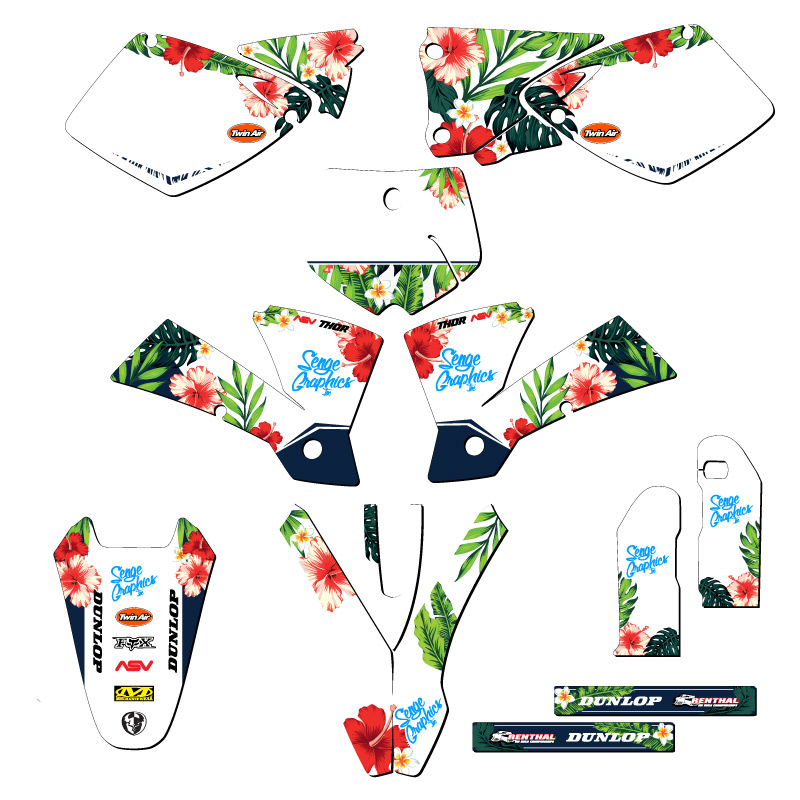 2003 MXC TROPIC White Senge Graphics Kit Compatible with KTM - Picture 5 of 10