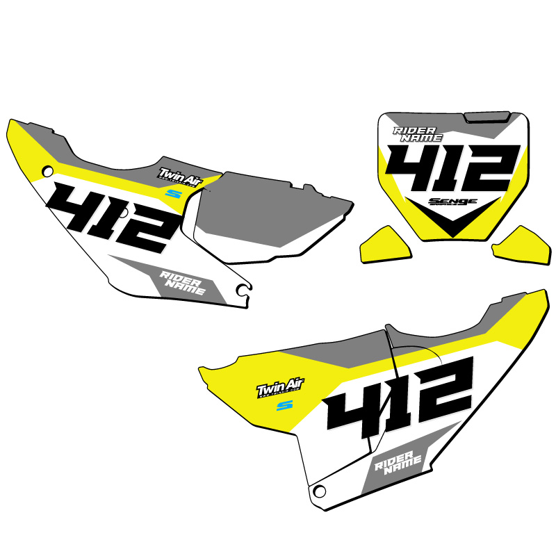TC SG63 Custom MX Number Plates Senge Graphics Kit Compatible with Husqvarna - Picture 8 of 10