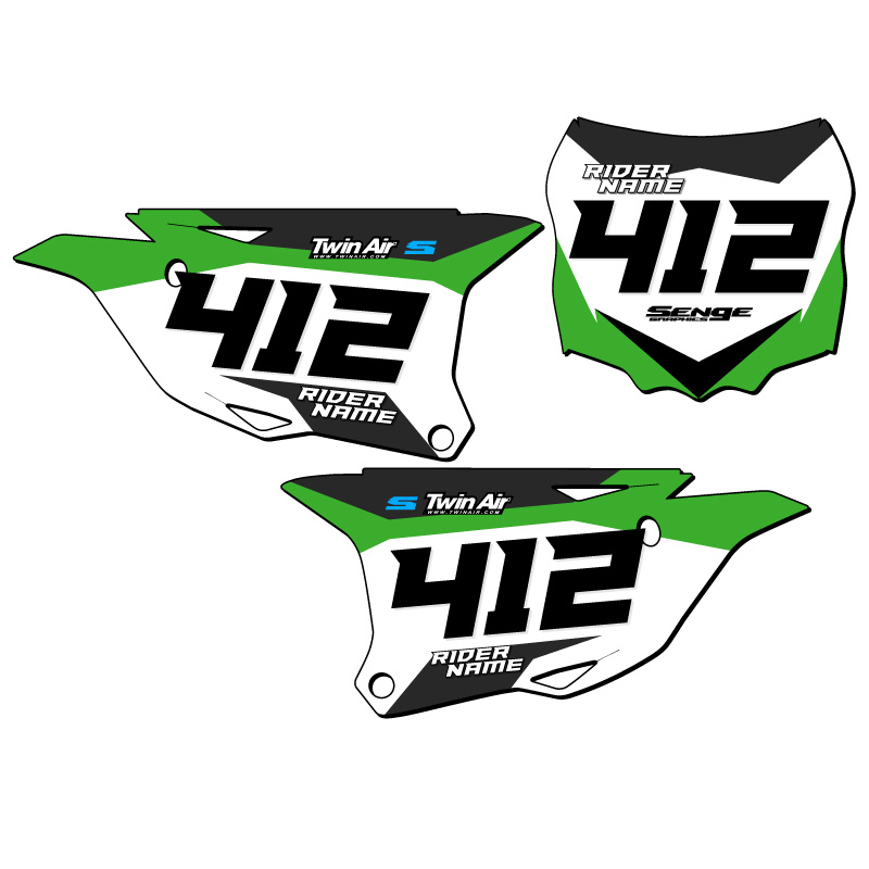 KX 85 SG63 Personalizado Placas Número MX Senge Kit de Gráficos Compatible con Kawasaki - Imagen 2 de 10