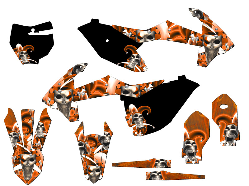 Kit de gráficos Orange Senge 2018-2023 SX 85 bufón compatible con KTM - Imagen 5 de 10