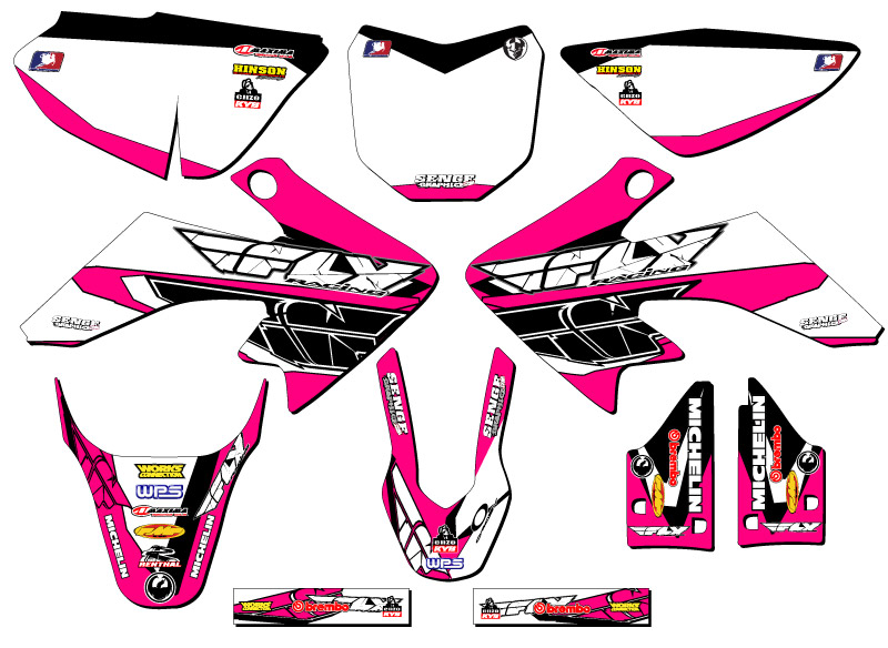 2013-2023 CRF 50 13 FLY Pink Senge Graphics Kit Compatible with Honda ...