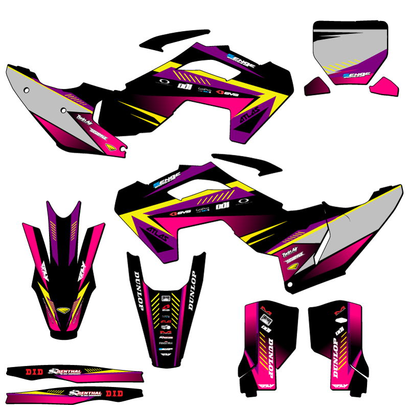 2023-2025 FX SURGE Purple Senge Graphics Kit Compatible with Husqvarna - Picture 5 of 10