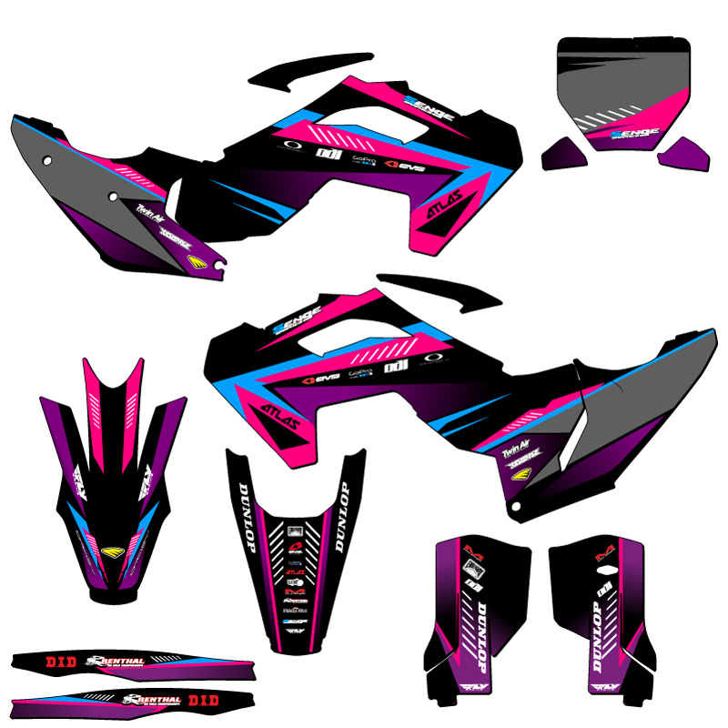 2023-2025 TC SURGE Pink Senge Graphics Kit Compatible with Husqvarna - Picture 5 of 10
