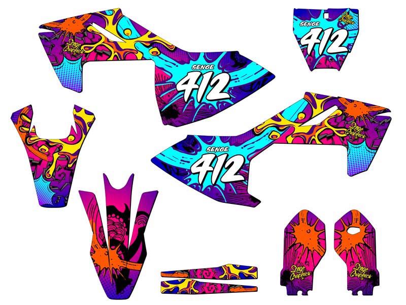 sanaページ Amazon.com: 2019-2021 YZ 85 Zany Pink Senge Graphics