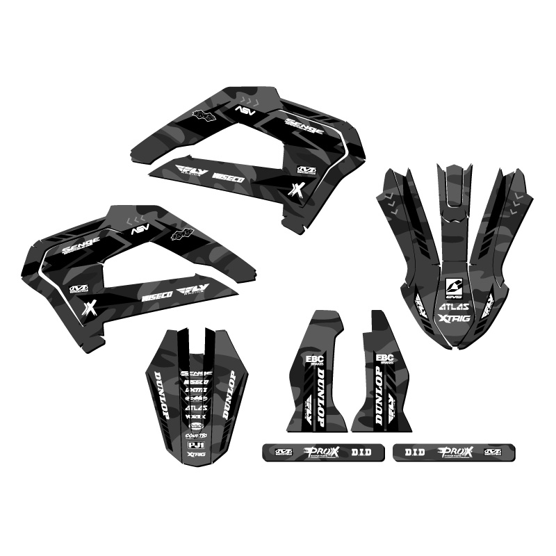 Kit de Gráficos 21-22 SRX CX 50 APACHE Gris Senge Compatible con Cobra - Imagen 2 de 10