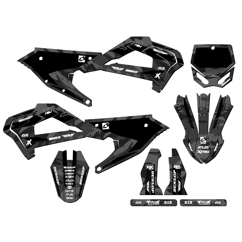 Kit de Gráficos 21-22 SRX CX 50 APACHE Gris Senge Compatible con Cobra - Imagen 5 de 10