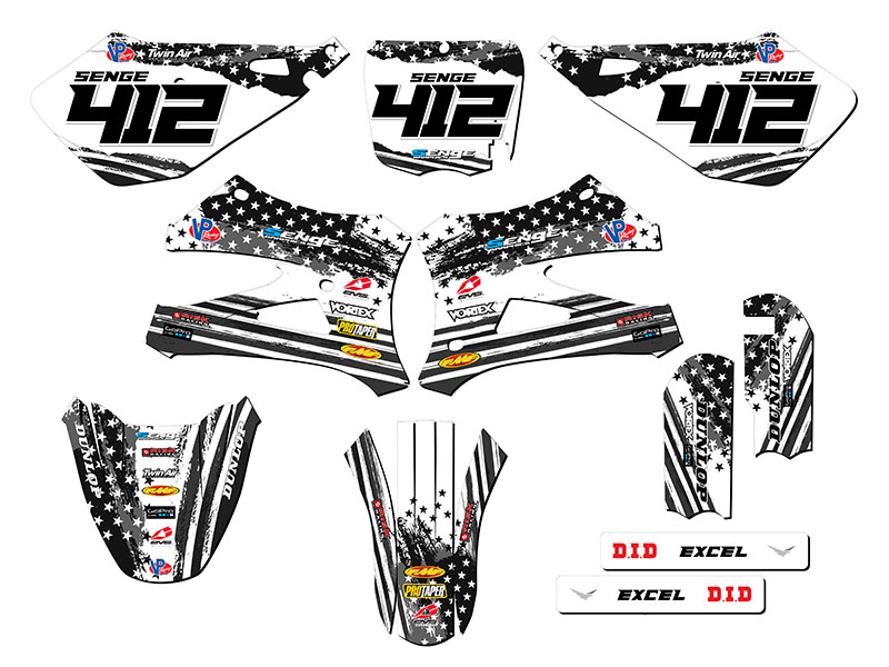 Kit de Gráficos 10-20 KING/FWE CX 50 MERICA Gris Senge Compatible con Cobra - Imagen 8 de 10