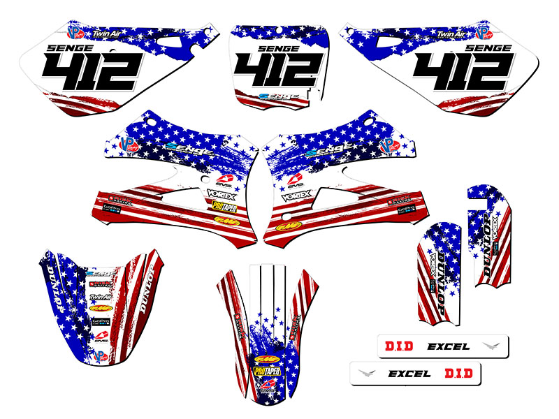 Kit de Gráficos 10-20 KING/FWE CX 50 MERICA USA Senge Compatible con Cobra - Imagen 8 de 10