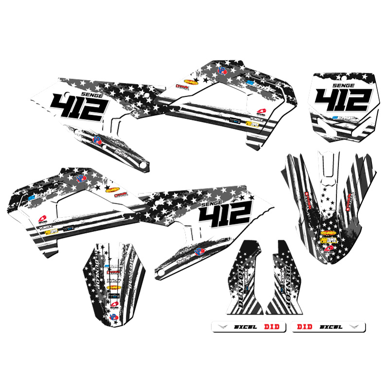21-22 SRX CX 50 MERICA Grey Senge Graphics Kit Compatible with Cobra - Picture 8 of 10