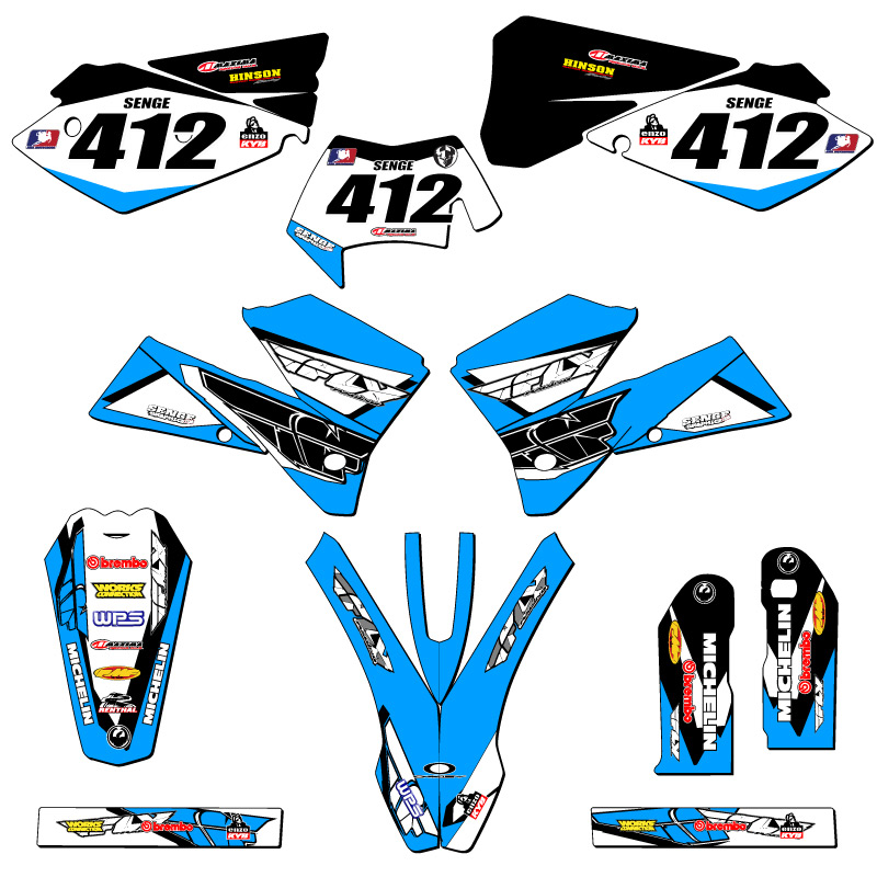 2006-2007 XC 13 FLY Sky Blue Senge Graphics Kit Compatible with KTM - Picture 8 of 10