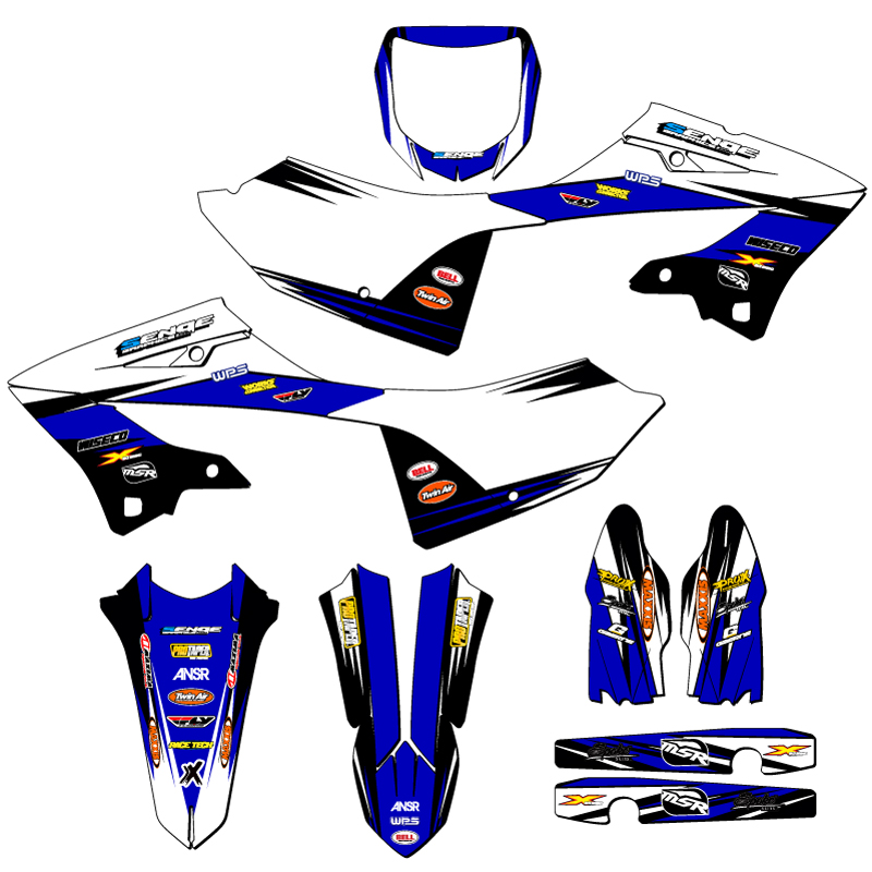 2023 YZ 125X VELOCITY Blue Senge Graphics Kit Compatible with Yamaha - Picture 5 of 10