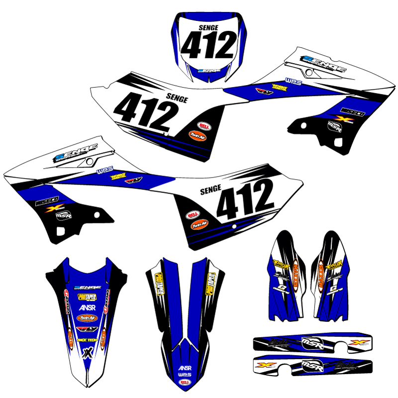 2023 YZ 125X VELOCITY Blue Senge Graphics Kit Compatible with Yamaha - Picture 8 of 10