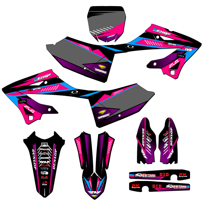 2023 YZ 125X SURGE Pink Senge Graphics Kit Compatible with Yamaha - Picture 5 of 10