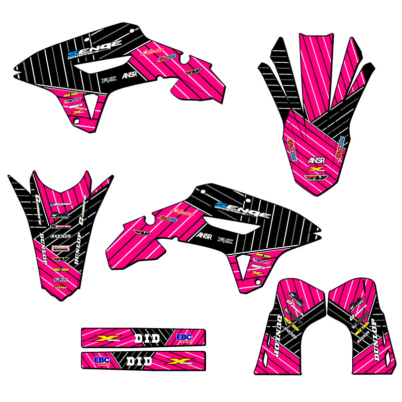 2022-2024 CRF 250 RX RACE SERIES Pink Senge Graphics Kit Compatible with Honda - Picture 2 of 10