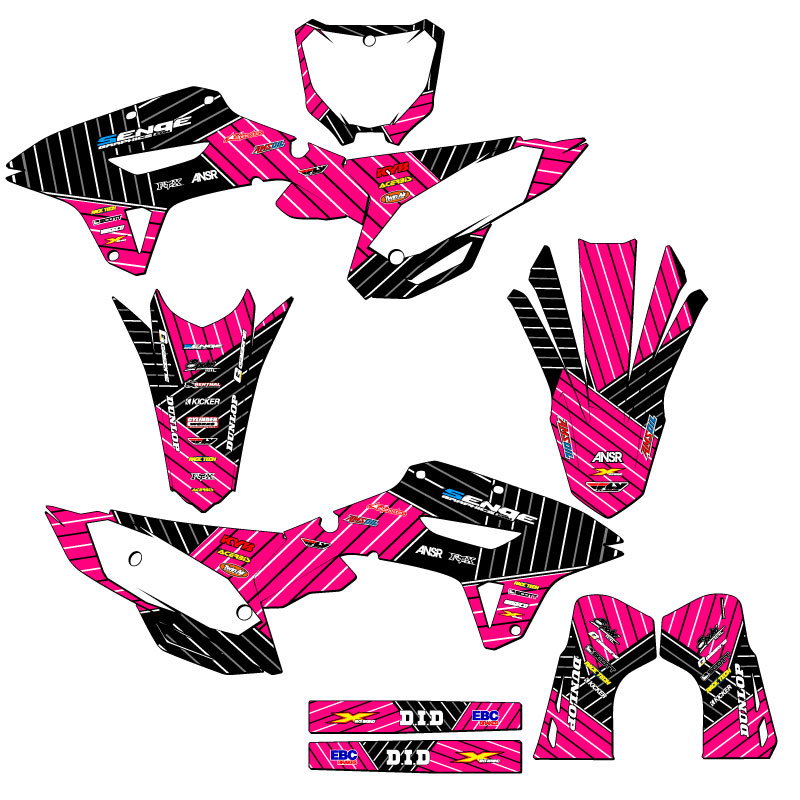 2022-2024 CRF 250 RX RACE SERIES Pink Senge Graphics Kit Compatible with Honda - Picture 5 of 10