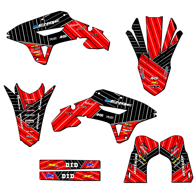 2022-2024 CRF 250 RX RACE SERIES Red Senge Graphics Kit Compatible with Honda - Picture 2 of 10