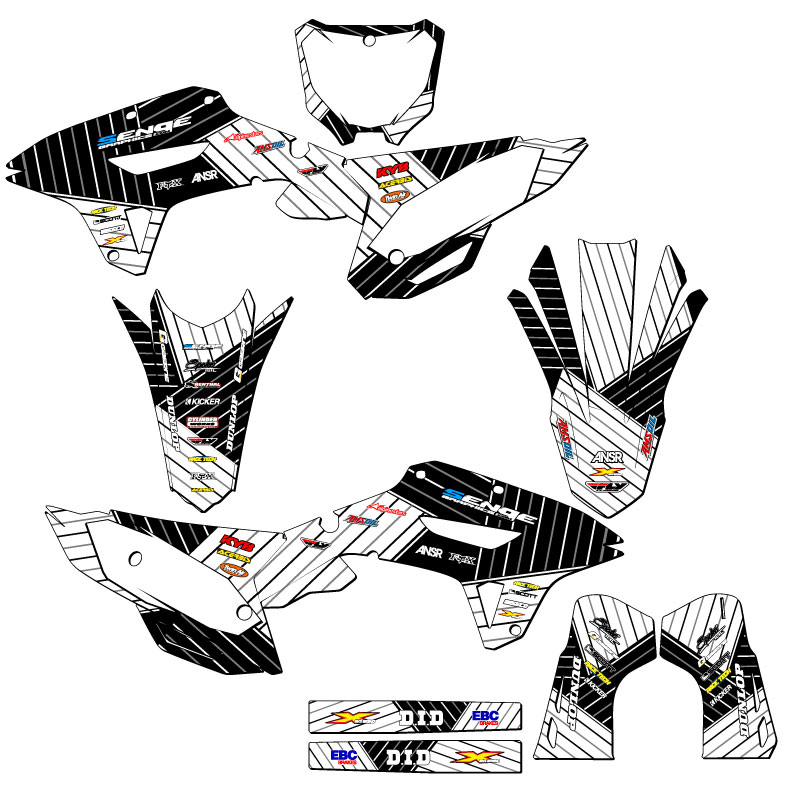 CRF 250 RX RACE SERIES 2022-2024 Kit Gráficos Senge Blanco Compatible con Honda - Imagen 5 de 10