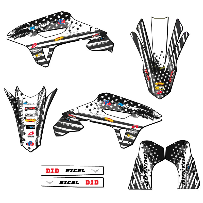 Kit de gráficos CRF 250 RX MERICA 2022-2024 gris Senge compatible con Honda - Imagen 2 de 10