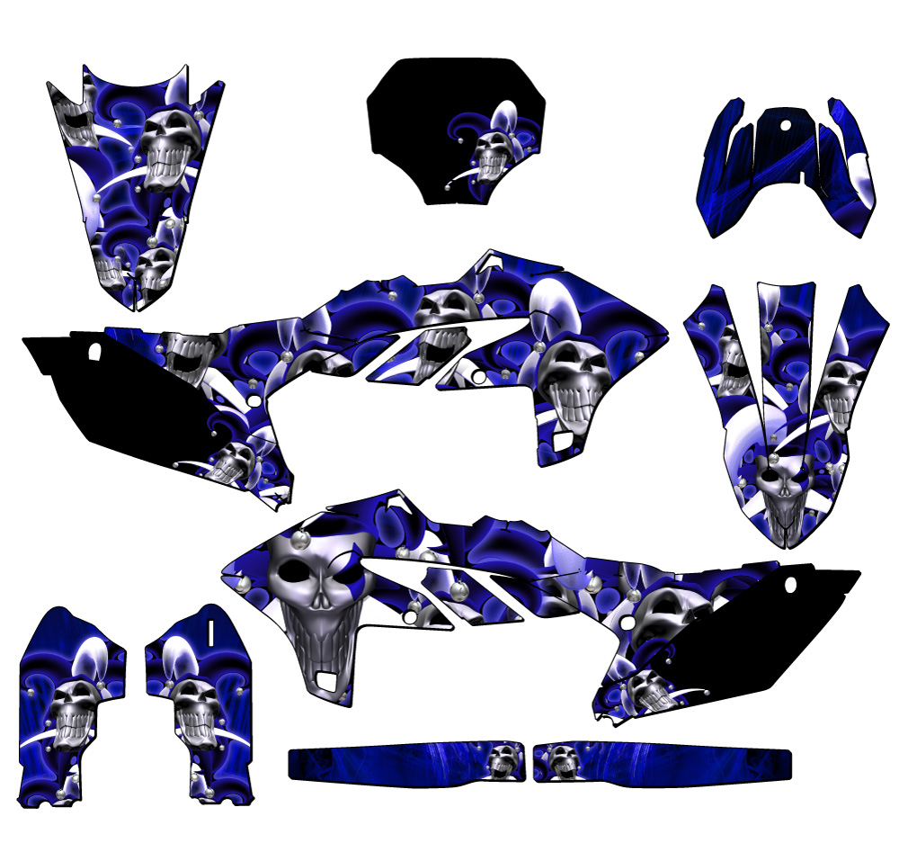 2024-2025 YZ 450 FX JESTER Blue Senge Graphics Kit Compatible with Yamaha - Picture 5 of 10