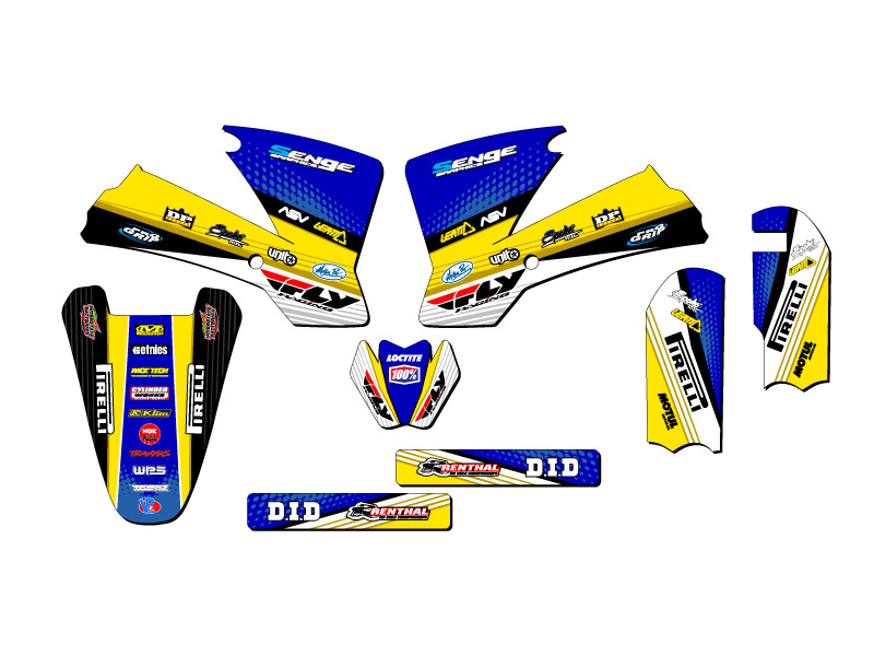 2002-2008 SX 65 RICOCHET Blue Senge Graphics Kit Compatible with KTM - Picture 2 of 10