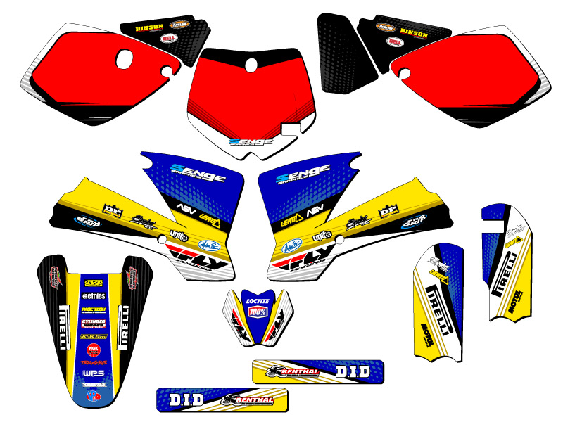 2002-2008 SX 65 RICOCHET Blue Senge Graphics Kit Compatible with KTM - Picture 5 of 10