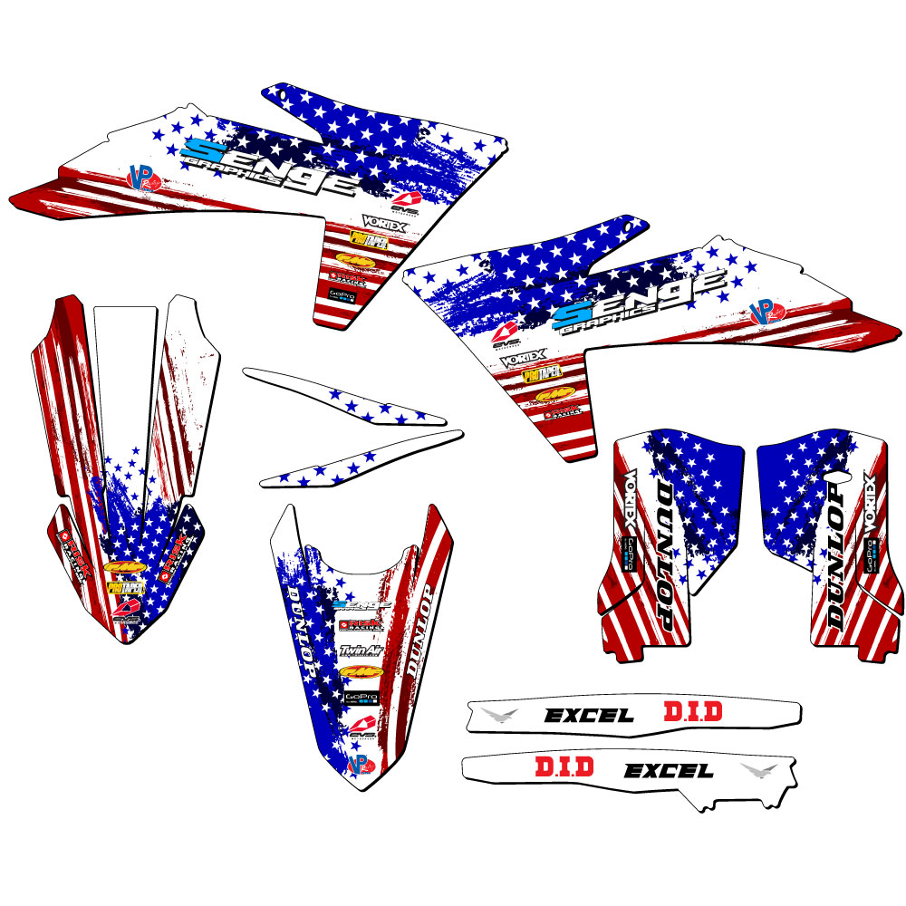 Kit de gráficos EXC MERICA Usa Senge 2024-2025 compatible con KTM - Imagen 2 de 10